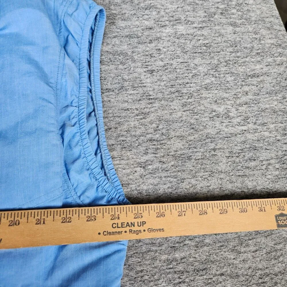 Vintage NILS Skiwear Mens M Vest Aspen Ski Full Zip Blue Entrant Fabric USA Made